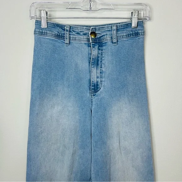 Billabong Light Blue Flare Jeans - Picture 3 of 9